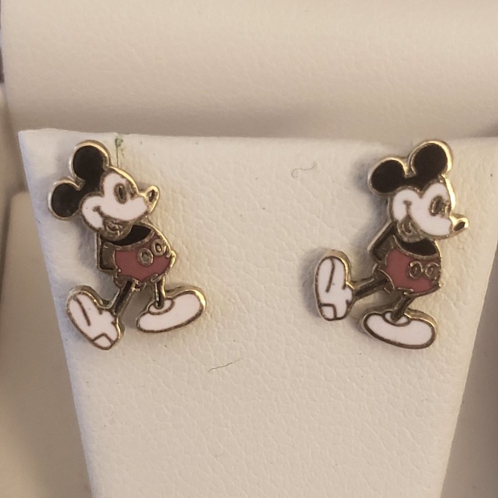 Mickey post earrings